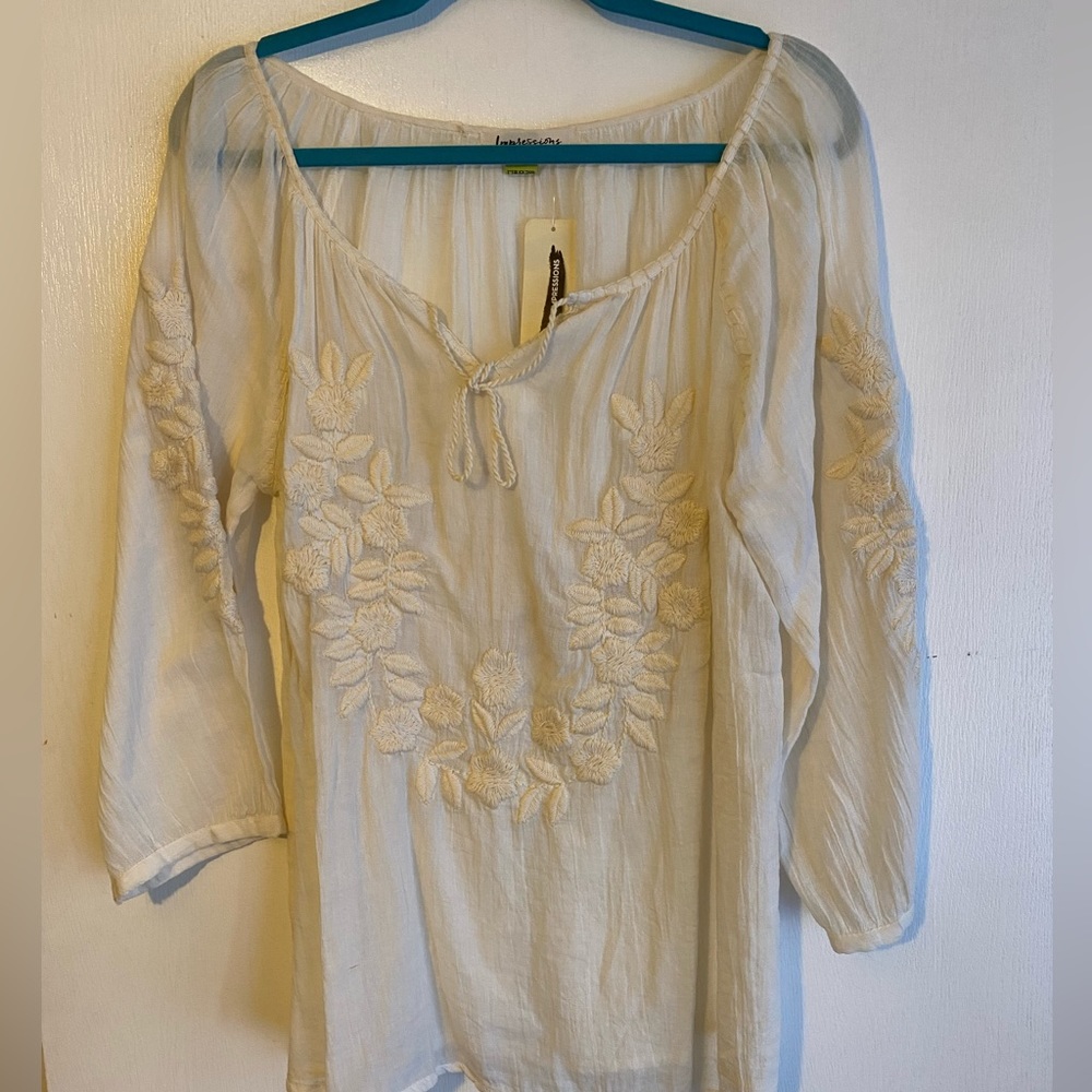 Embroidered top
